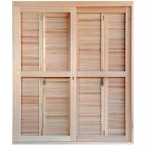 Porta de Madeira Balcão Pantográfica 213x120cm com Batente De14cm Ewk 460 Rondosul