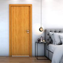 Porta De Madeira Bater Lisa U.V Rubi 210cmx80cm - Cerejeira