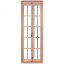 Porta de Madeira Camarão 213x84cm com Marco e Batente 14cm Ewk P23 Rondosul Abertura Esquerda