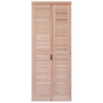 Porta de Madeira Camarão 213x84cm com Venezianas e Marco Batente 14cm Ewk P37 Rondosul