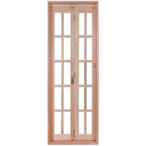 Porta de Madeira Camarão 213x94cm com Marco e Batente 14cm Ewk P23 Rondosul Abertura Esquerda