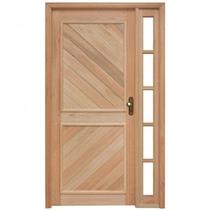 Porta de Madeira Lambril 213x119cm com Batente 9,4cm Ewk P12 M30 Rondosul Abertura Esquerda