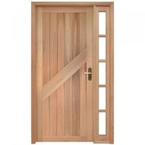 Porta de Madeira Lambril 213x119cm com Batente 9,4cm EWK P14 M33 Rondosul