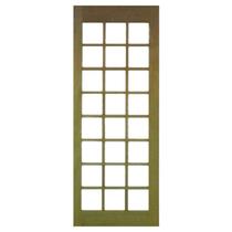 Porta de Madeira Maciça 24 Vidros Casmavi de Cedro Arana - 2.10 (A) X 0.72 (L)