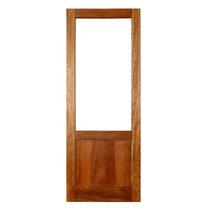 Porta de Madeira Maciça Meia Almofada Para Vidro Casmavi de Cedro Arana - 2.10 (A) X 0.72 (L)