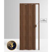 Porta de PVC Sanfonada 210x97cm Permatti Imbuia