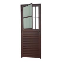 Porta de Sala Linha 25 Vidro Boreal 210cm X 80cm Brimak Abertura Direita Porta de Sala Linha 25 Vidro Boreal 210cm X 80cm Brimak Abertura Direita
