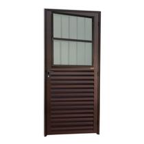 Porta de Sala Super Vidro Boreal 210cm x 86cm Brimak Abertura Esquerda Corten Porta de Sala Super Vidro Boreal 210cm x 86cm Brimak Abertura Esquerda Corten