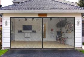 Porta de tela de garagem Elytsemoh 314x248cm Fibra de vidro Heavy Duty Porta de tela de garagem Elytsemoh 314x248cm Fibra de vidro Heavy Duty
