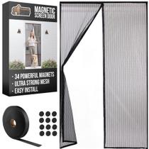 Porta de tela magnética GORILLA GRIP 99x211 cm de malha