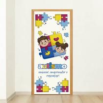 Porta Decorada Capa Autismo Infantil Inclusão Social Conhecer Compreender E Respeitar Educação