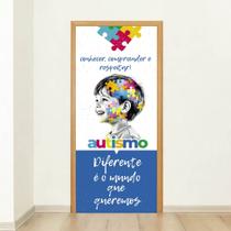 Porta Decorada Com Capa Autismo Diferente É O Mundo Que Queremos Inclusão E Respeito Social Porta Decorada Com Capa Autismo Diferente É O Mundo Que Queremos Inclusão E Respeito Social
