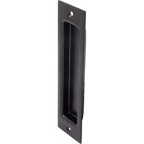 Porta deslizante Flush Pull Stone Harbor Hardware 20 cm em preto fosco