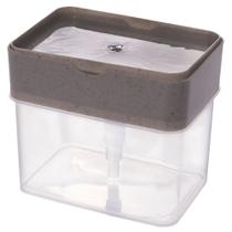 Porta detergente com bandeja 520ml cinza Plasutil ref.17488