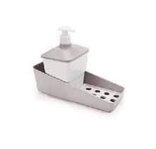 Porta detergente com dispenser e espaço para esponja e sabão Porta detergente com dispenser e espaço para esponja e sabão