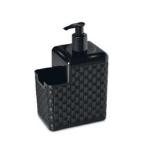 Porta Detergente Compacto com Bico Dosador Rattan Pia Preto