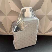 Porta detergente de plástico e bucha esponja de cozinha dispense cinza marrom bege multiuso suporte de plastico - Porta detergente de plástico e bucha esponja de cozinha dispense cinza marrom bege multiuso suporte de plastico -