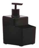 Porta Detergente Dispenser 570 ML Preto Concept Paramount