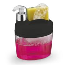 Porta Detergente Dispenser Bucha Esponja Sabão Liquido Bico Dosador Organizador Pia Cozinha Bancada
