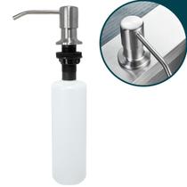 Porta Detergente Dispenser De Embutir Inox Escovado 500Ml