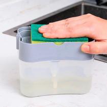 Porta Detergente Dispenser Para Sabão 600ml 2x1 Suporte Para Esponja Organização Pia Limpeza Louça