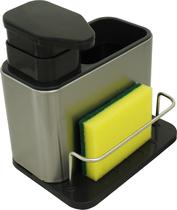 Porta Detergente Dispenser Sabão Liquido Esponja Bucha Inox