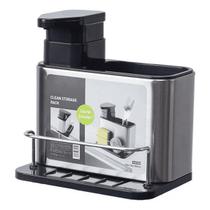 Porta Detergente Dispenser Sabão Liquido Esponja Bucha Inox