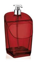 Porta detergente e bucha vermelho translucido uz Porta detergente e bucha vermelho translucido uz
