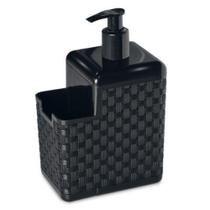 Porta Detergente e Esponja Com Bico Dosador Rattan Preto 25775 Arqplast Porta Detergente e Esponja Com Bico Dosador Rattan Preto 25775 Arqplast