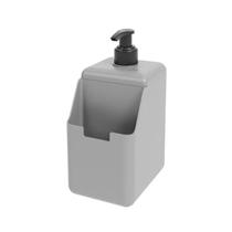 Porta Detergente E Esponja Single Para Pia 500Ml Cinza Claro Porta Detergente E Esponja Single Para Pia 500Ml Cinza Claro