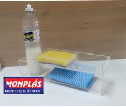 Porta detergente em acrilico cristal - MONPLAS
