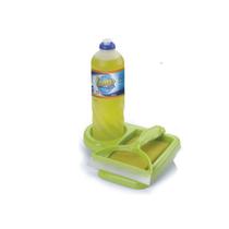 Porta Detergente Esponja De Plastico Com Rodinho 18,5X16Cm - Keita