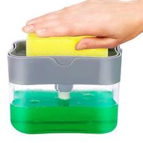 Porta Detergente Mais Esponja Dispenser Detergente Cozinha Dosador Porta Esponja