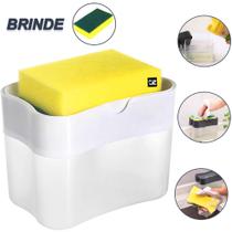 Porta Detergente Para Pia De Cozinha Esponja Dispenser Dosador - OPEN ZEE Porta Detergente Para Pia De Cozinha Esponja Dispenser Dosador - OPEN ZEE