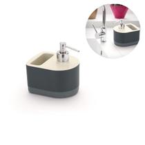 Porta Detergente Pia Dispenser Com Porta Bucha Esponja 2 Em 1 Compacto Porta Detergente Pia Dispenser Com Porta Bucha Esponja 2 Em 1 Compacto