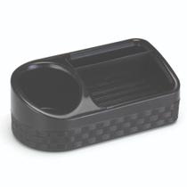 Porta Detergente Plástico Rattan com Base Preto 43x42x42cm - NITRON Porta Detergente Plástico Rattan com Base Preto 43x42x42cm - NITRON