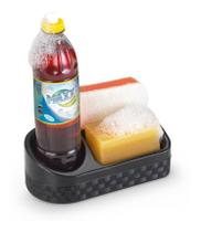 Porta Detergente/sabão/esponja Plástico Rattan C/base Nitron Porta Detergente/sabão/esponja Plástico Rattan C/base Nitron