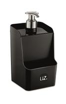 Porta Detergente Slim Sabão Líquido Dispenser Com Suporte Para Esponja Plástico UZ