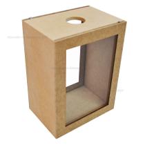 Porta Dinheiro ou Rolha com Vidro Liso Mdf Madeira