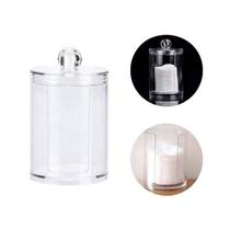 Porta Disco De Algodão E Cotonetes Pote Organizador Multiuso Porta Disco De Algodão E Cotonetes Pote Organizador Multiuso