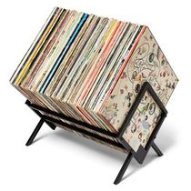 Porta-discos de vinil MODERN VINYL Matte Black Metal 80-100 LP