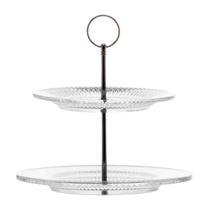 Porta Doces 2 Andares de Cristal Renaissance Lyor