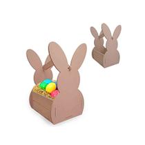 Porta Doces de Coelho em MDF - 16x9x13 cm - Ideal para Decoração de Páscoa Porta Doces de Coelho em MDF - 16x9x13 cm - Ideal para Decoração de Páscoa