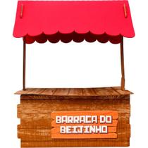 Porta Docinhos de Festa Junina Barraca do Beijinho em EVA Decoração Bandeja de Mesa para Doces Porta Docinhos de Festa Junina Barraca do Beijinho em EVA Decoração Bandeja de Mesa para Doces