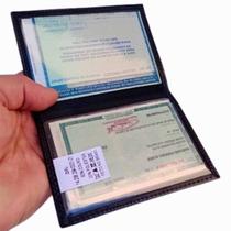 Porta documento de carro moto de couro organizadora cnh nota Porta documento de carro moto de couro organizadora cnh nota