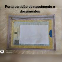 Porta documentos certidão de nascimento - Espaço da Neide