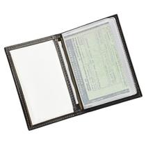 Porta Documentos de Veículo AQUA em Couro Galvani