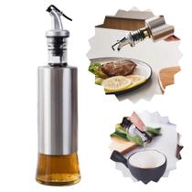 Porta Dosador de Azeite e Vinagre Aço Inox Galheteiro 300ML Porta Dosador de Azeite e Vinagre Aço Inox Galheteiro 300ML