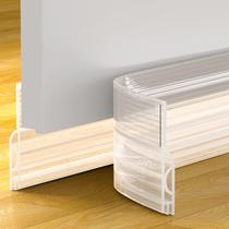 Porta Draft Stopper OXRQ de silicone transparente com abertura de 1,2 cm