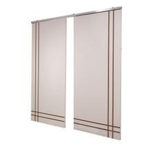 Porta Dupla Branco Prime Frisada Kit Alumínio F06 - 210x160